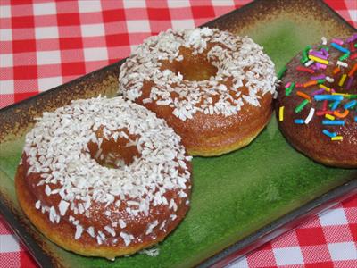 Baked Pineapple Doughnuts