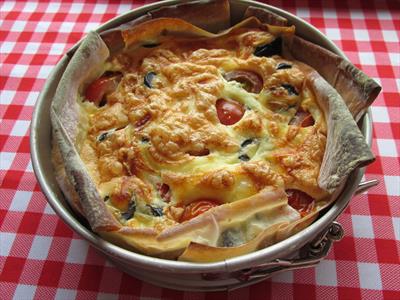 Cherry Tomato Quiche