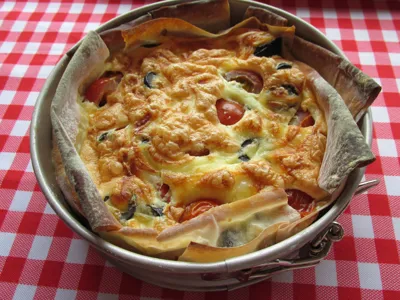 Cherry Tomato Quiche