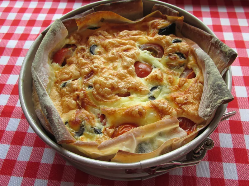 Cherry Tomato Quiche