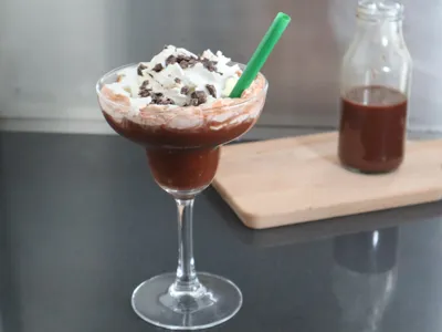 Chocolate vodka martini