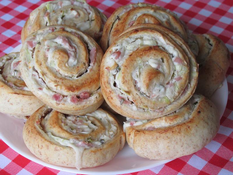 Ham and cheese pinwheels