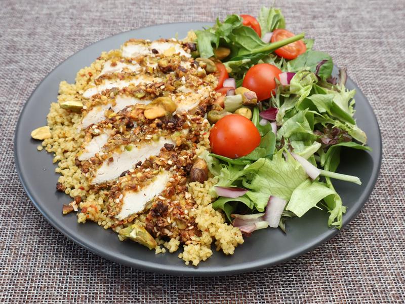 Pistachio crusted chicken