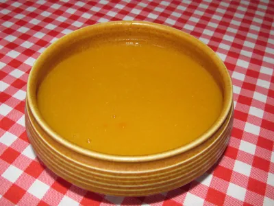 Sweet potato lentil soup