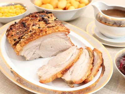 Pork roast with crackling