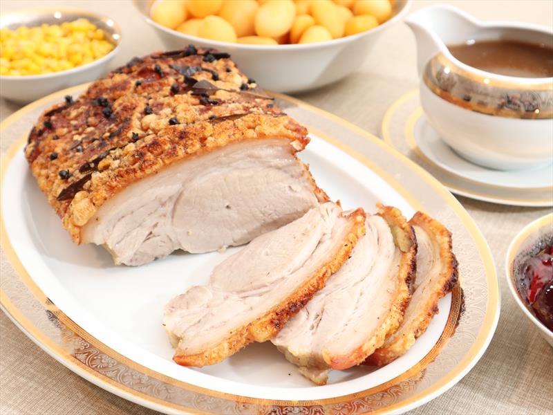 Pork roast with crackling